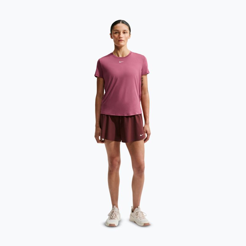 Dámské tréninkové tričko Nike One Classic pink smoke/white 2