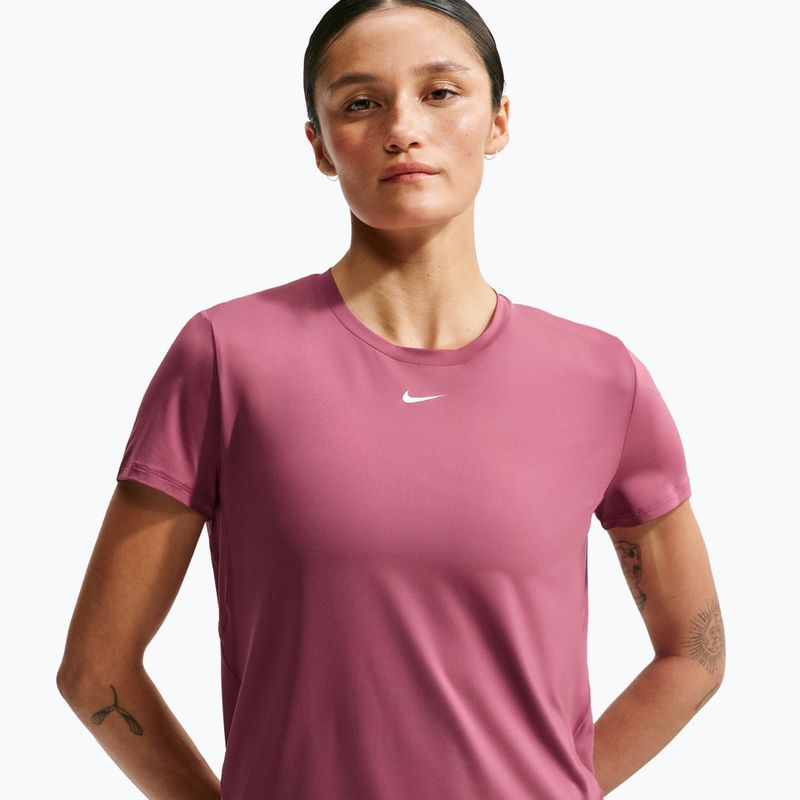 Dámské tréninkové tričko Nike One Classic pink smoke/white 4