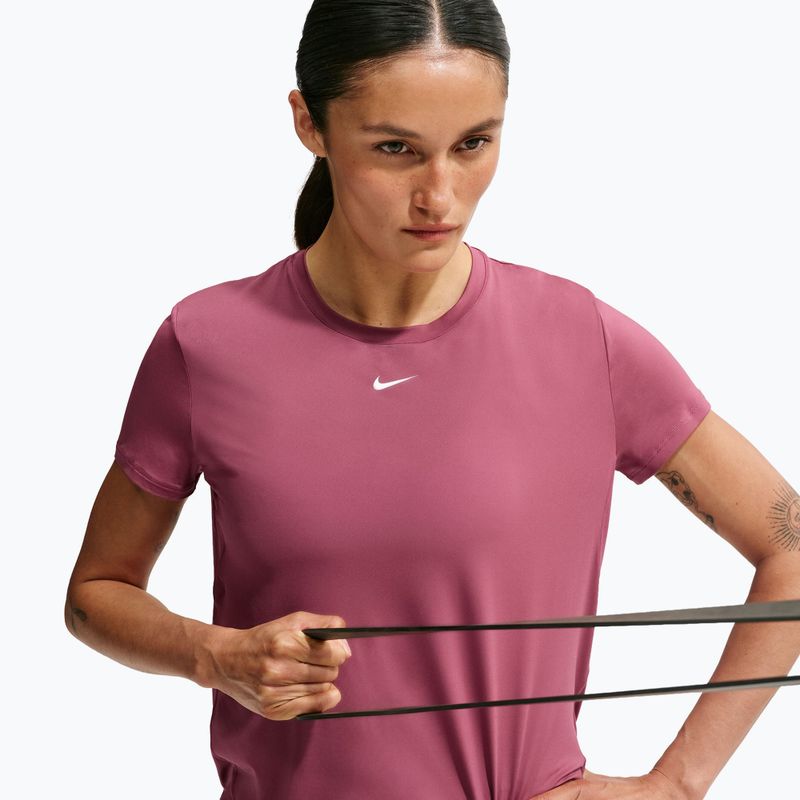 Dámské tréninkové tričko Nike One Classic pink smoke/white 6