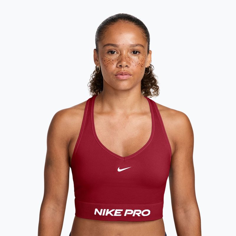Tréninkové tílko Nike Pro Seamless tough red/white