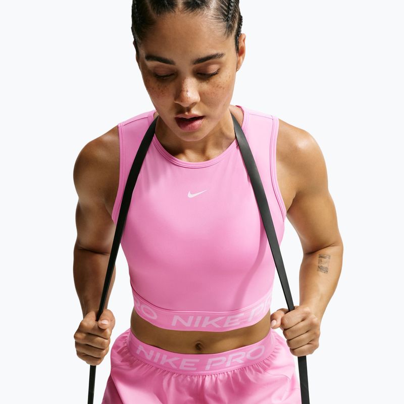 Dámské tričko Nike Pro pink rise/white 4