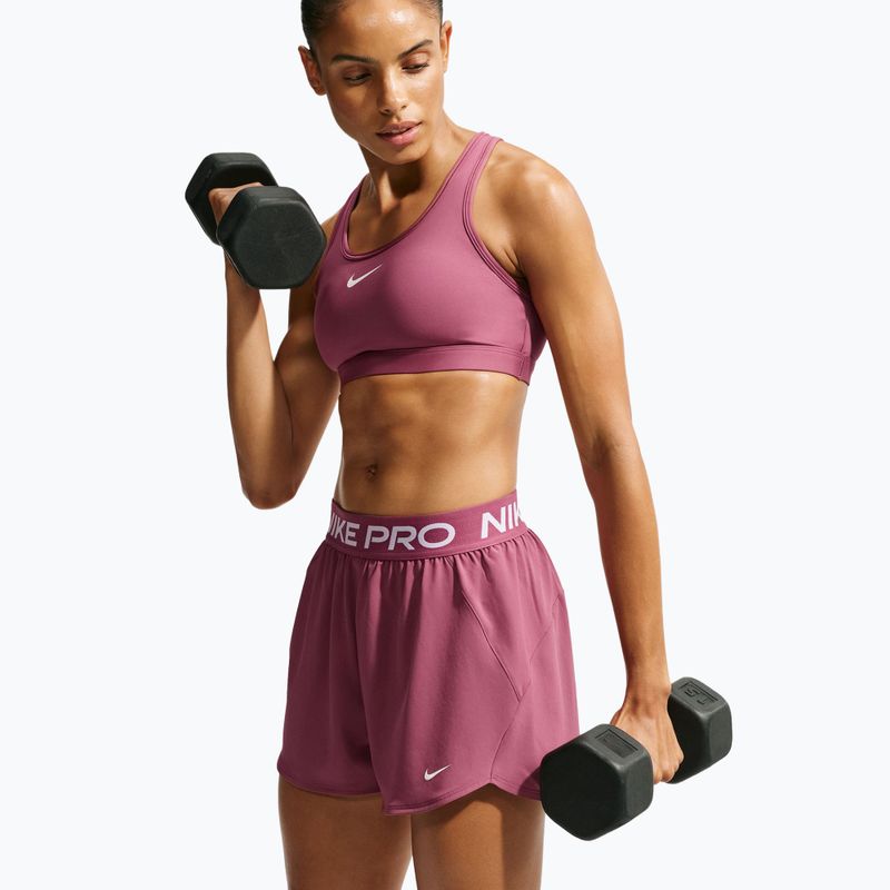 Dámské tréninkové šortky Nike Pro pink smoke/white 4