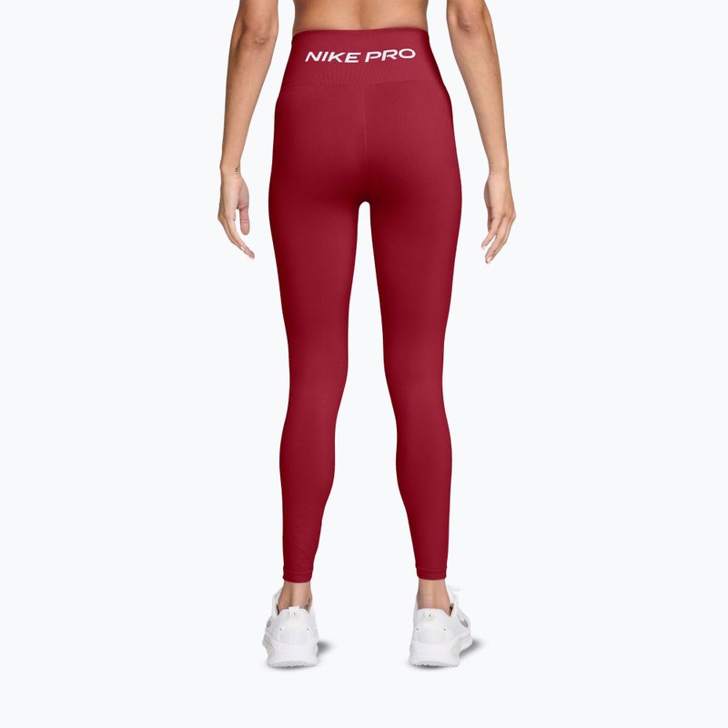 Dámské legíny Nike Pro Seamless tough red/white 2
