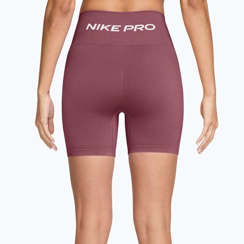 Dámské tréninkové šortky Nike Pro Seamless pink smoke/white 2