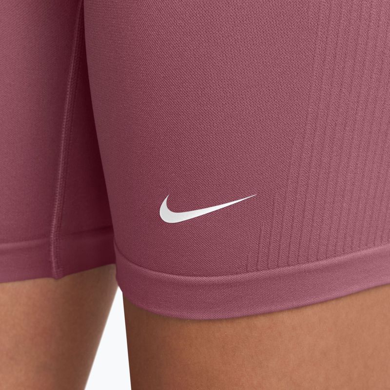 Dámské tréninkové šortky Nike Pro Seamless pink smoke/white 4