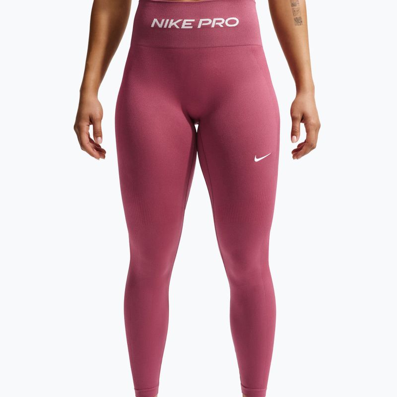 Dámské legíny Nike Pro Seamless pink smoke/white
