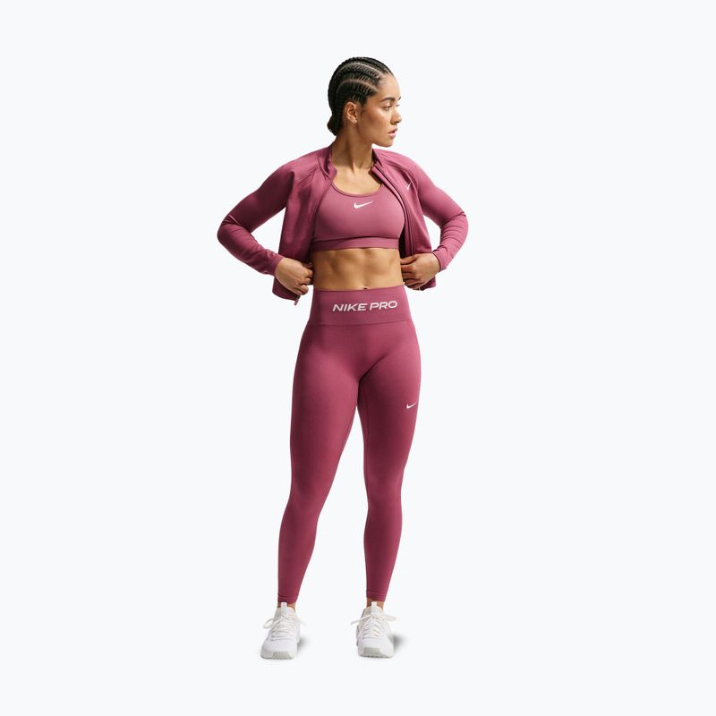 Dámské legíny Nike Pro Seamless pink smoke/white 2