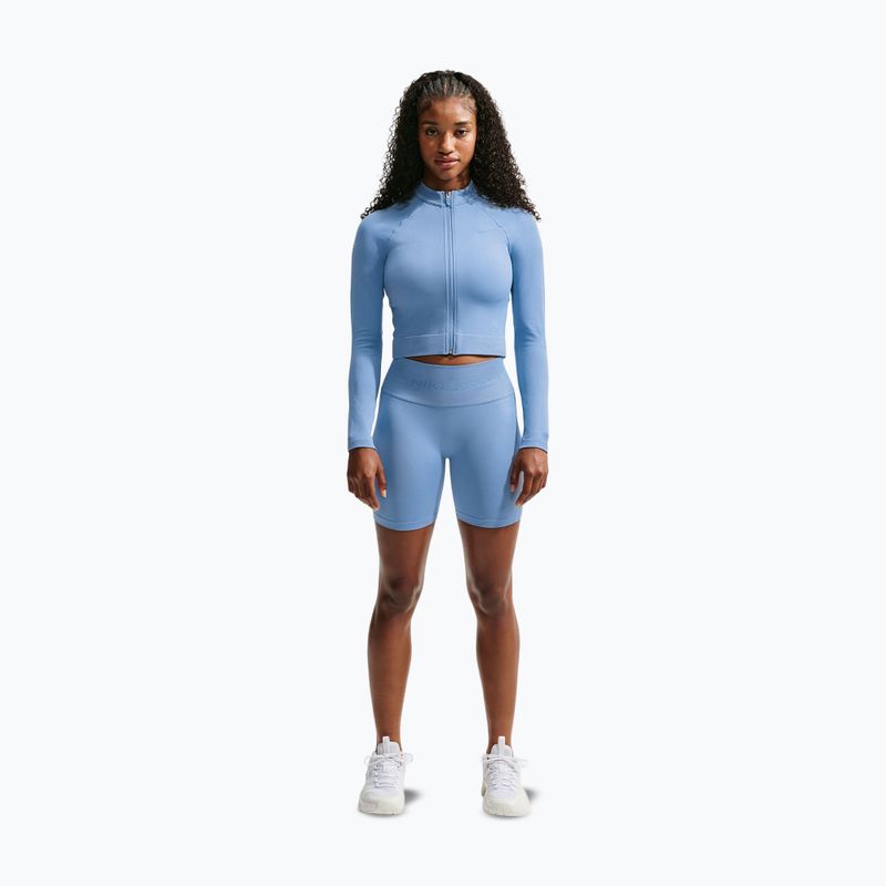Dámská tréninková mikina Nike Pro Seamless work blue 2