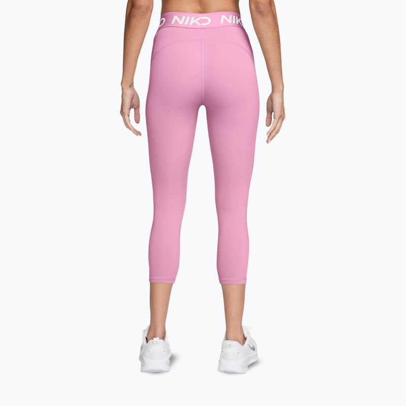Dámské legíny Nike Pro pink rise/white 2