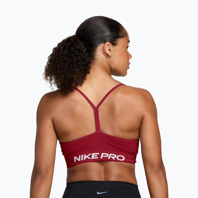 Sportovní podprsenka Nike Pro Seamless tough red/white 2