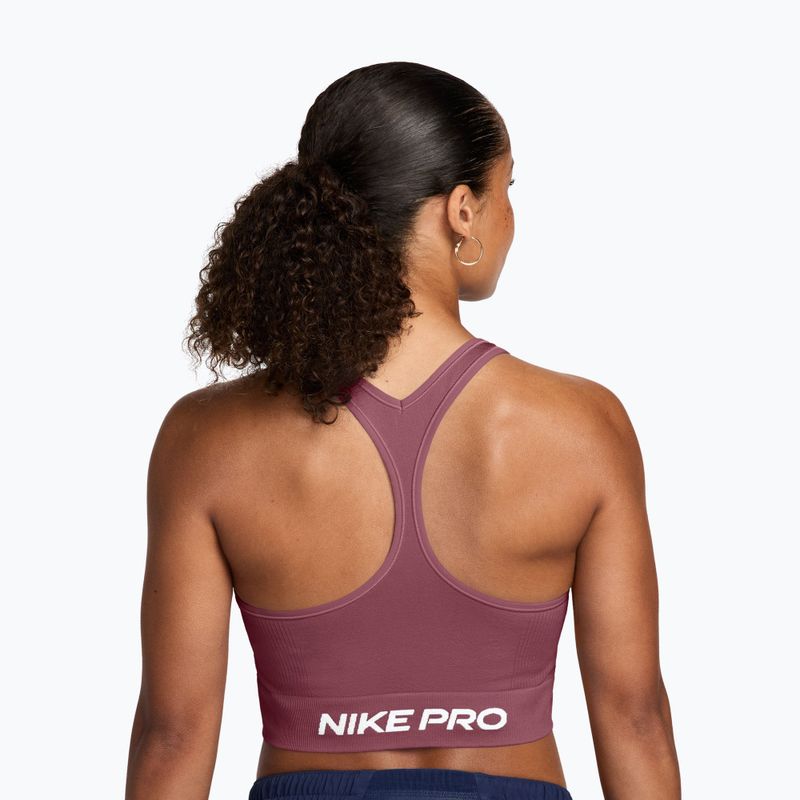 Tréninkové tílko Nike Pro Seamless pink smoke/white 2