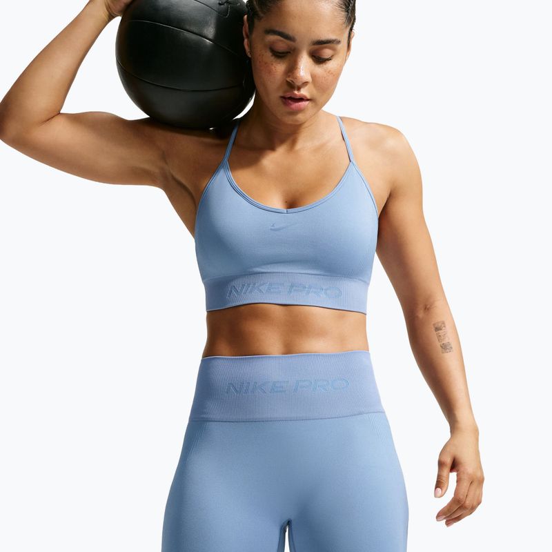 Dámské tréninkové šortky Nike Pro Seamless work blue 3