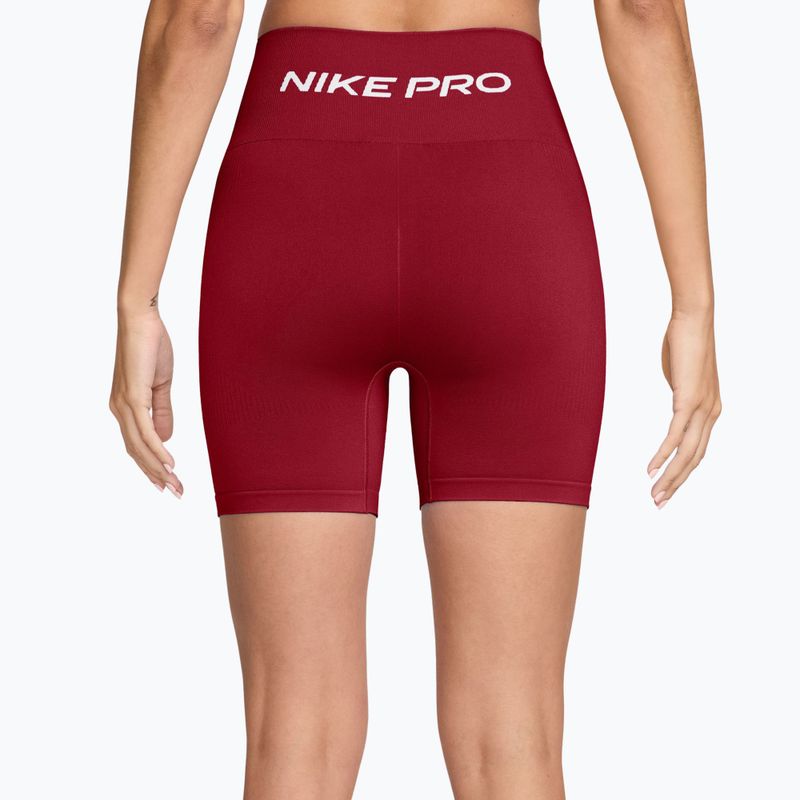 Dámské tréninkové šortky Nike Pro Seamless tough red/white 2