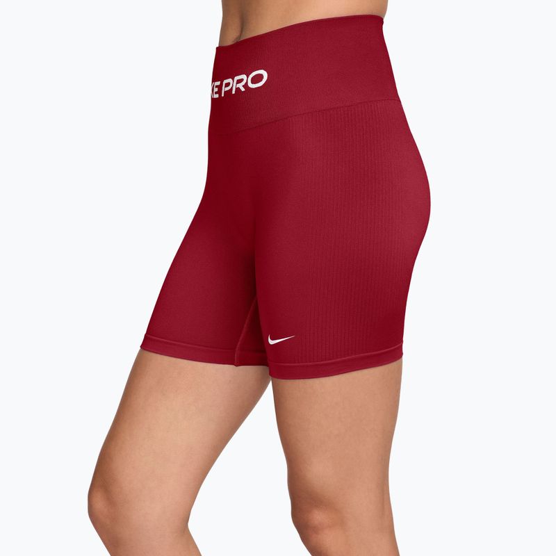Dámské tréninkové šortky Nike Pro Seamless tough red/white 3