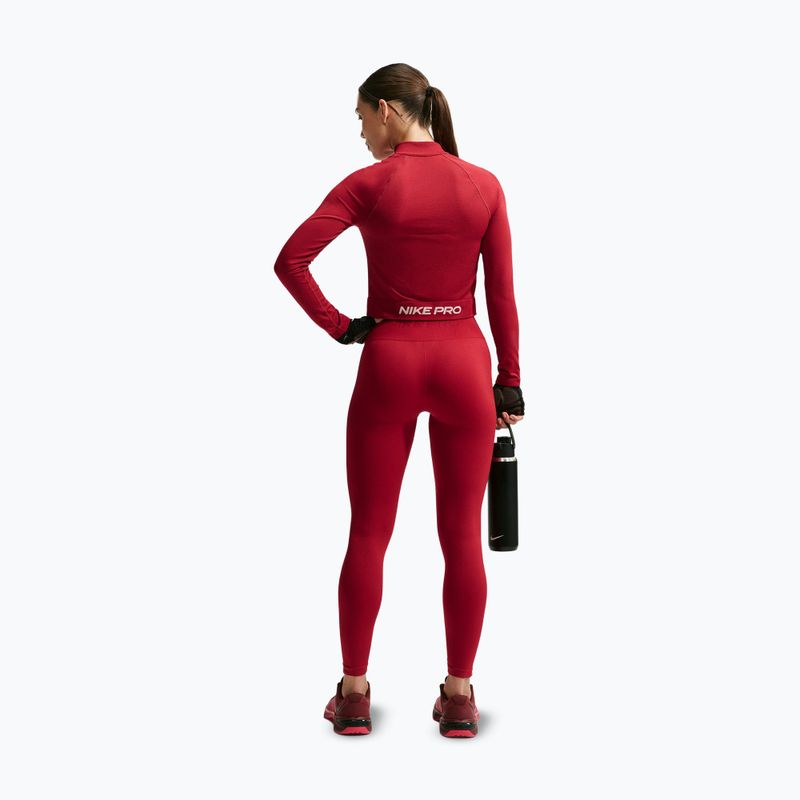 Dámská tréninková mikina Nike Pro Seamless tough red/white 3