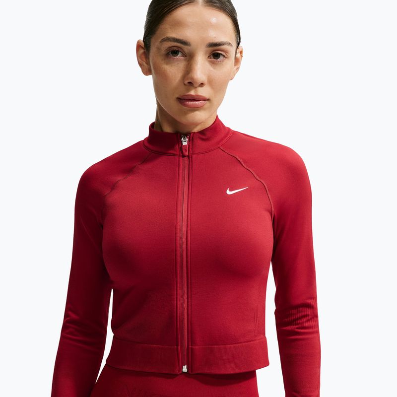 Dámská tréninková mikina Nike Pro Seamless tough red/white 4