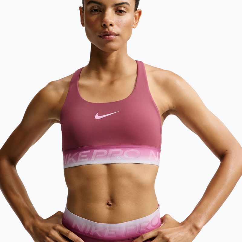 Sportovní podprsenka Nike Pro pink smoke/pink smoke/pink rise