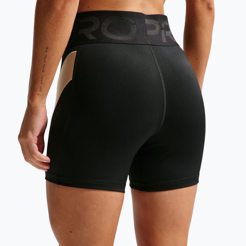 Dámské tréninkové šortky Nike Pro Sculpt black/linen/black/black 6