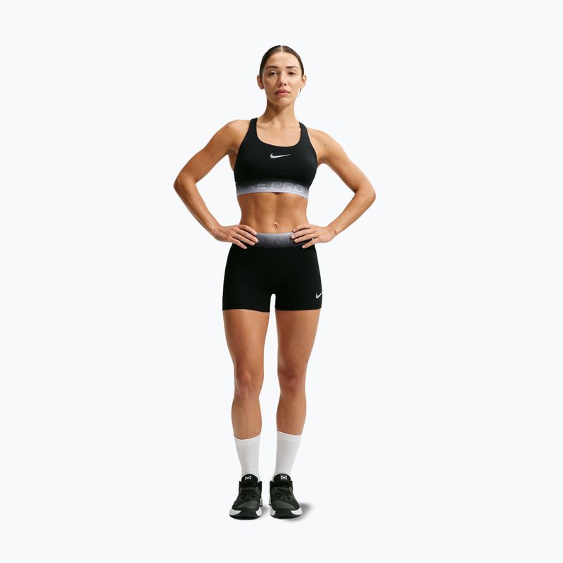 Sportovní podprsenka Nike Pro black/black/ghost/smoke grey 7