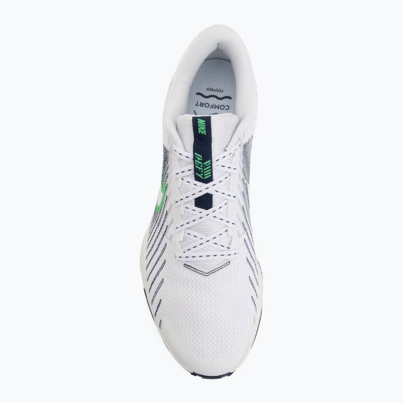 Pánské běžecké boty Nike Run Defy White/Midnight Navy/Green Spark 5