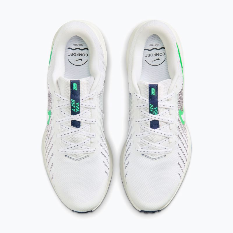 Pánské běžecké boty Nike Run Defy White/Midnight Navy/Green Spark 5