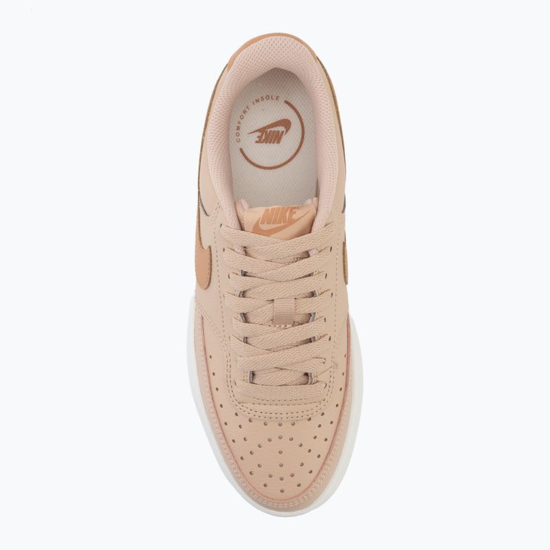 Dámské boty Nike Court Vision Alta shimmer/sail/light cognac 5