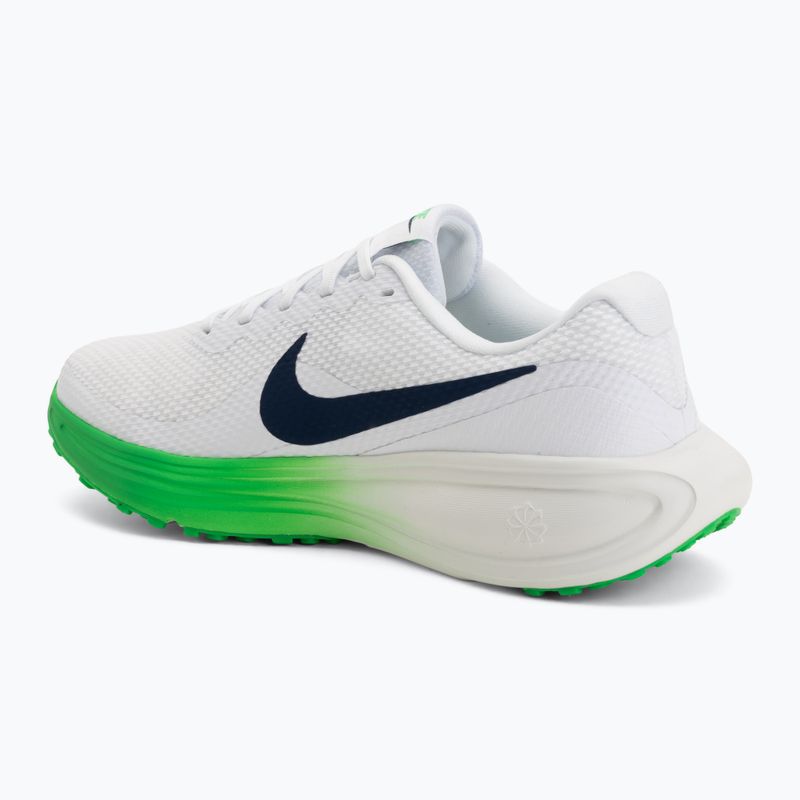 Pánské běžecké boty Nike Revolution 8 white/green spark/midnight navy 3