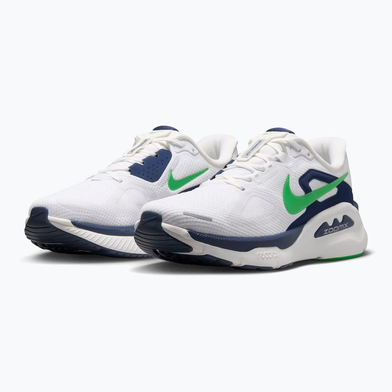 Pánské běžecké boty Nike Structure Plus white/midnight navy/green spark 3
