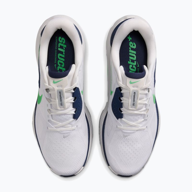 Pánské běžecké boty Nike Structure Plus white/midnight navy/green spark 5
