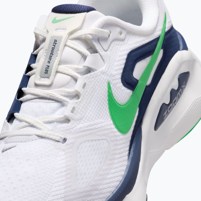 Pánské běžecké boty Nike Structure Plus white/midnight navy/green spark 7