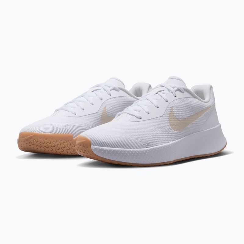 Pánské tenisové boty Nike Vapor Lite 3 White/Summit White/Light Orewood Brown 3
