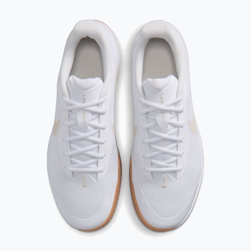 Pánské tenisové boty Nike Vapor Lite 3 White/Summit White/Light Orewood Brown 5