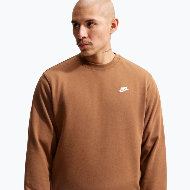 Pánská mikina Nike Club ale brown/white 5