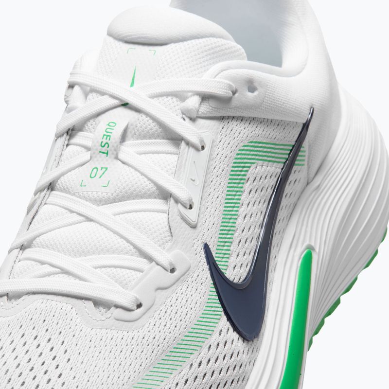 Pánské běžecké boty Nike Quest 7 white/green spark/midnight navy 7
