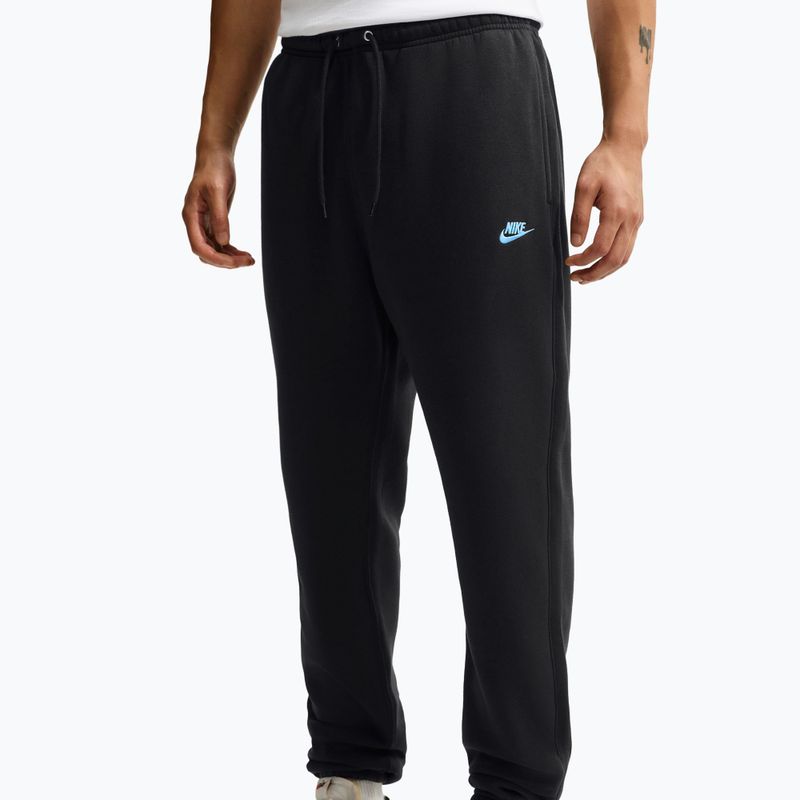 Pánské kalhoty Nike Club Cuffed Brushed black/black/football blue 3