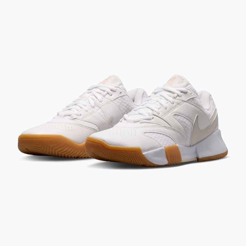 Dámské tenisové boty Nike Court Lite 4 White/Summit White/Linen/Light Orewood Brown 3