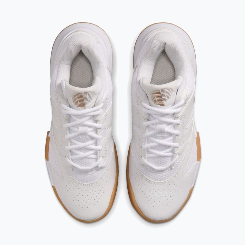 Dámské tenisové boty Nike Court Lite 4 White/Summit White/Linen/Light Orewood Brown 5