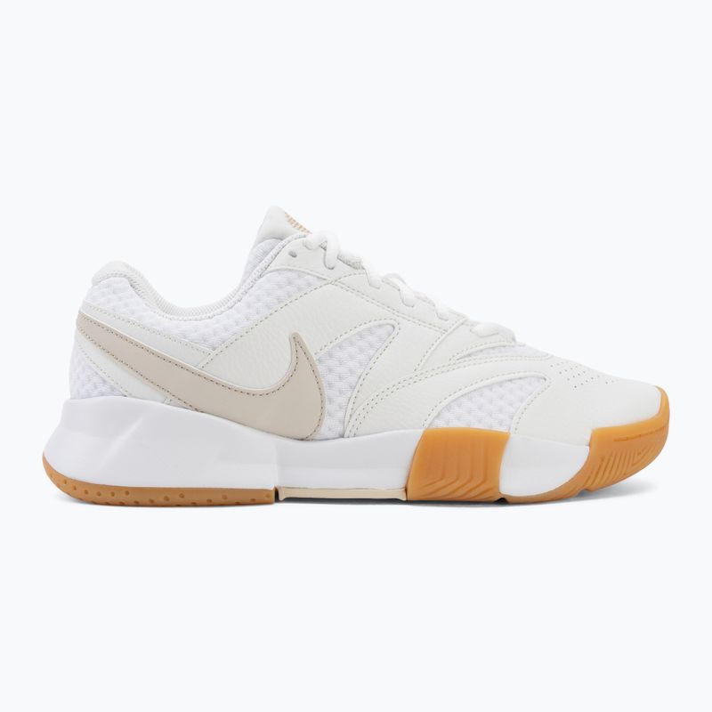 Dámské tenisové boty Nike Court Lite 4 White/Summit White/Linen/Light Orewood Brown 2
