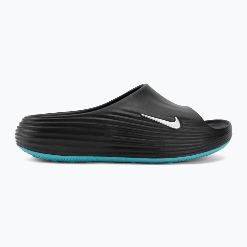 Pánské nazouváky Nike ReactX Rejuven8 black/gamma blue/metallic silver 2