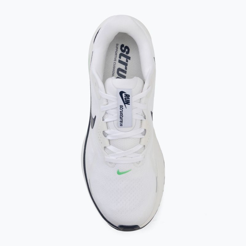 Pánské běžecké boty Nike Structure 26 white/green spark/midnight navy 5