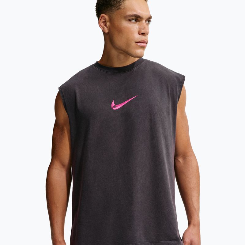 Pánské tréninkové tričko Nike Sleeveless T-Shirt black/hyper pink 3