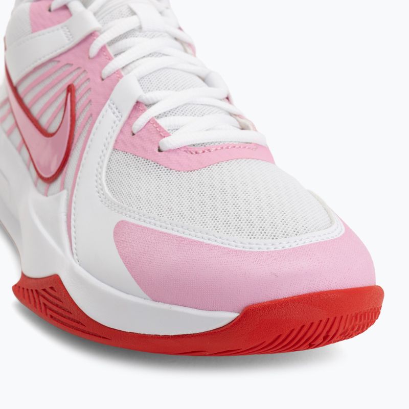 Volejbalové boty Nike Zoom Hyperspeed Court 2 white/pink rise/university red 7
