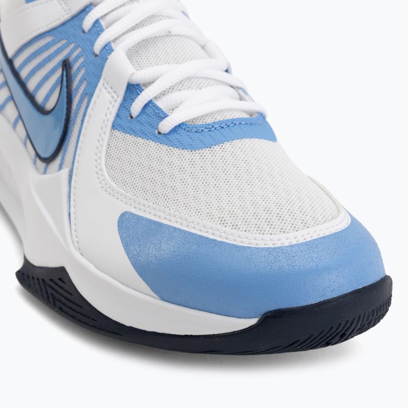Volejbalové boty Nike Zoom Hyperspeed Court 2 white/valor blue/midnight navy 7