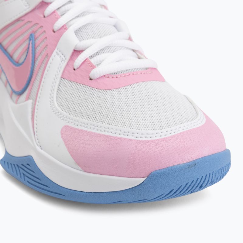 Volejbalové boty Nike Zoom Hyperspeed Court 2 white/pink rise/valor blue 7