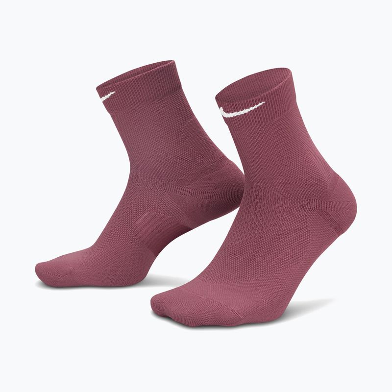 Ponožky Nike Run Midweight Micro Crew pink smoke/pink rise/white