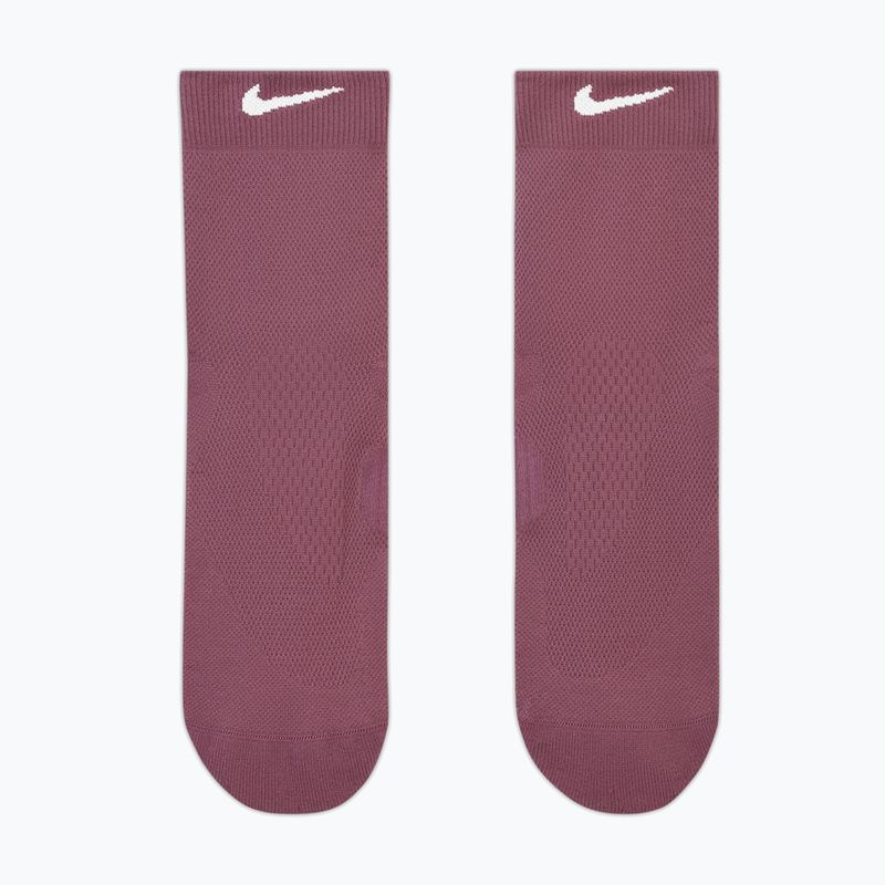 Ponožky Nike Run Midweight Micro Crew pink smoke/pink rise/white 2