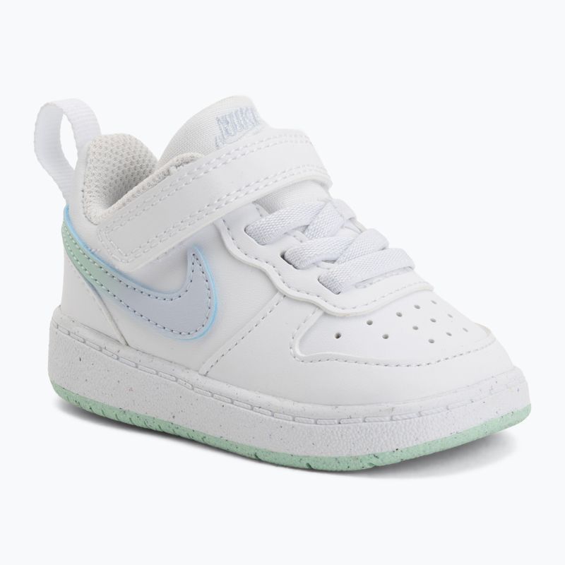 Dětské boty do vody Nike Court Borough Low white/football grey/arctic green 6