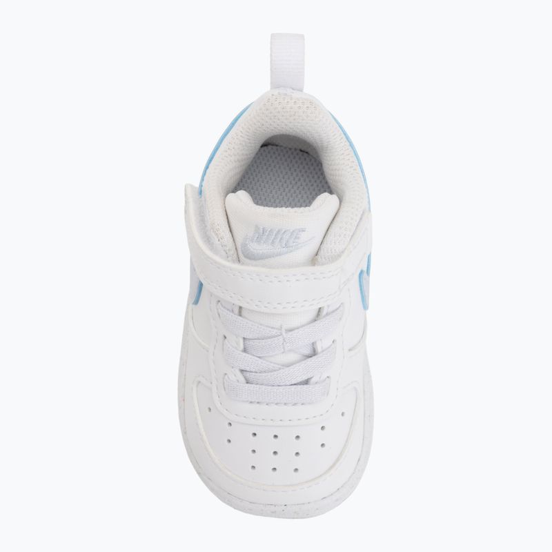 Dětské boty do vody Nike Court Borough Low white/football grey/arctic green 10