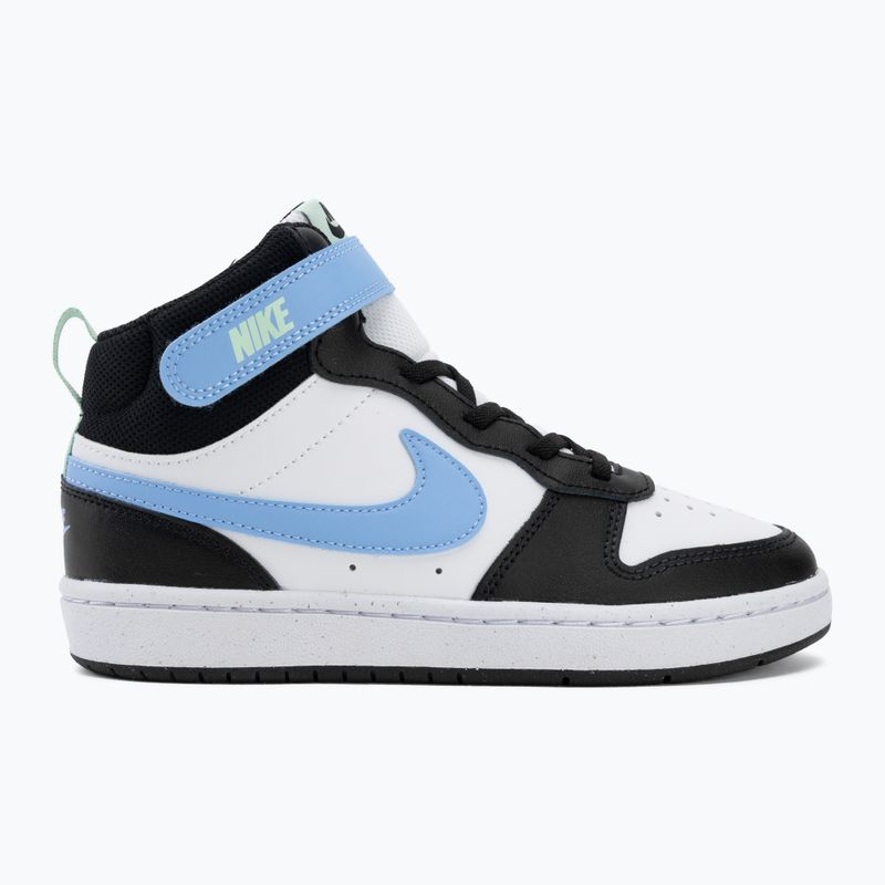 Dětské boty do vody Nike Court Borough Mid 2 white/black/arctic green/football blue 2