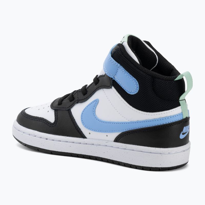 Dětské boty do vody Nike Court Borough Mid 2 white/black/arctic green/football blue 3